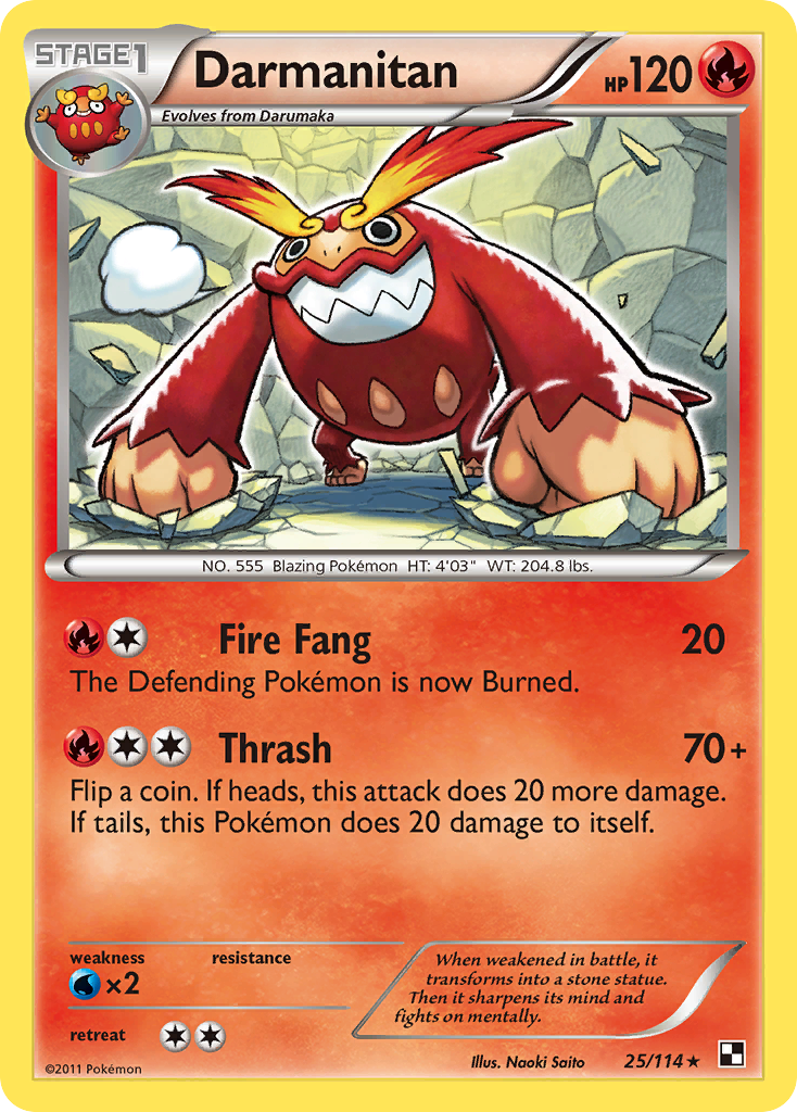 Darmanitan (25/114) [Black & White: Base Set] | Odin's Place