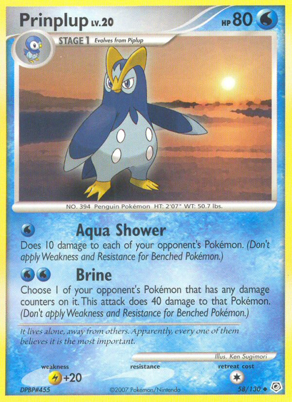 Prinplup (58/130) [Diamond & Pearl: Base Set] | Odin's Place