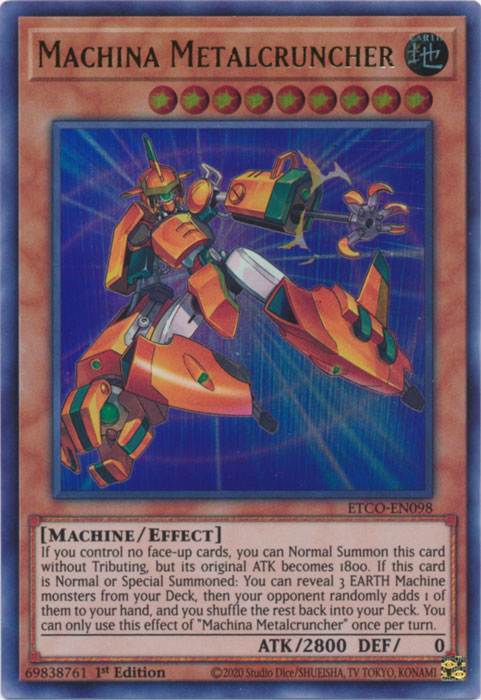 Machina Metalcruncher [ETCO-EN098] Ultra Rare | Odin's Place