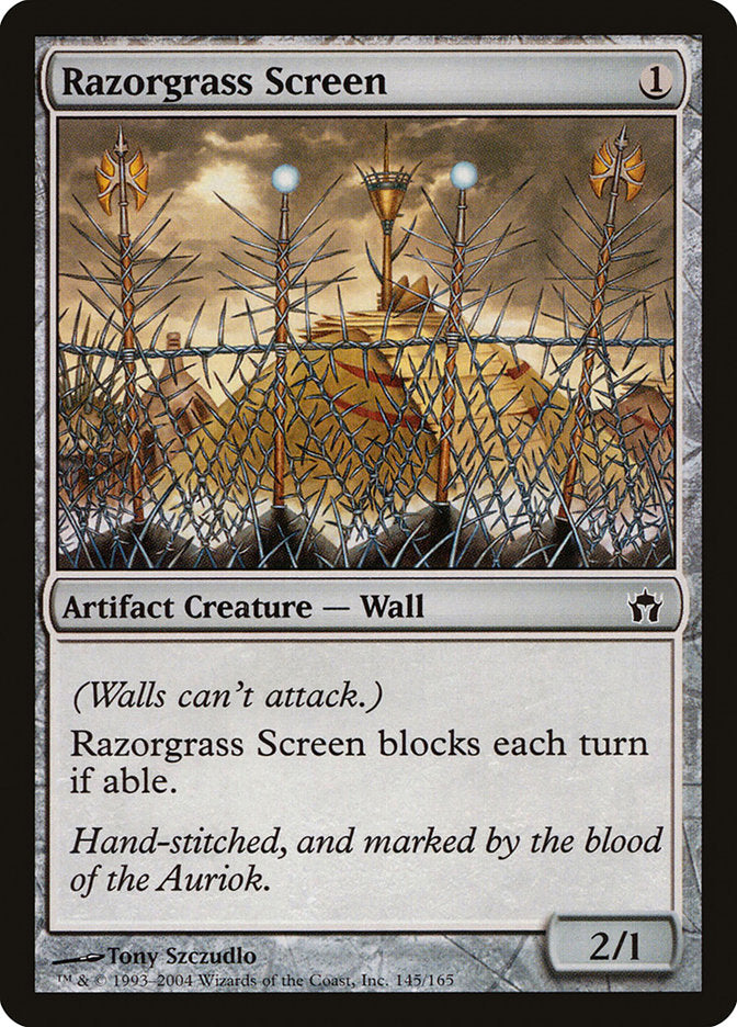 Razorgrass Screen (145) [Fifth Dawn] | Odin's Place