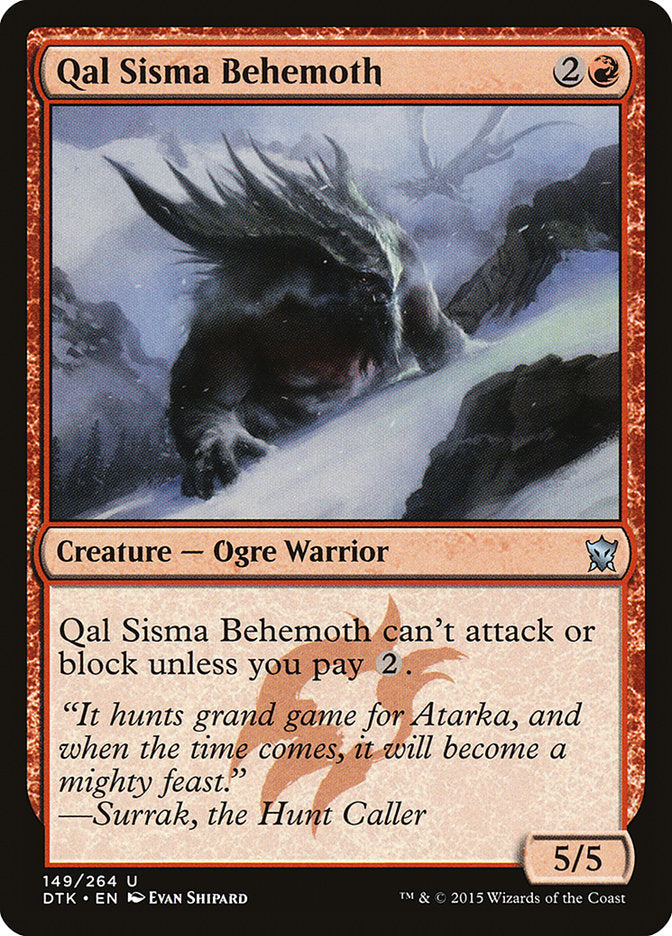 Qal Sisma Behemoth (149) [Dragons of Tarkir] | Odin's Place