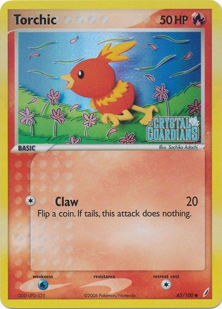 Torchic (65/100) (Stamped) [EX: Crystal Guardians] | Odin's Place