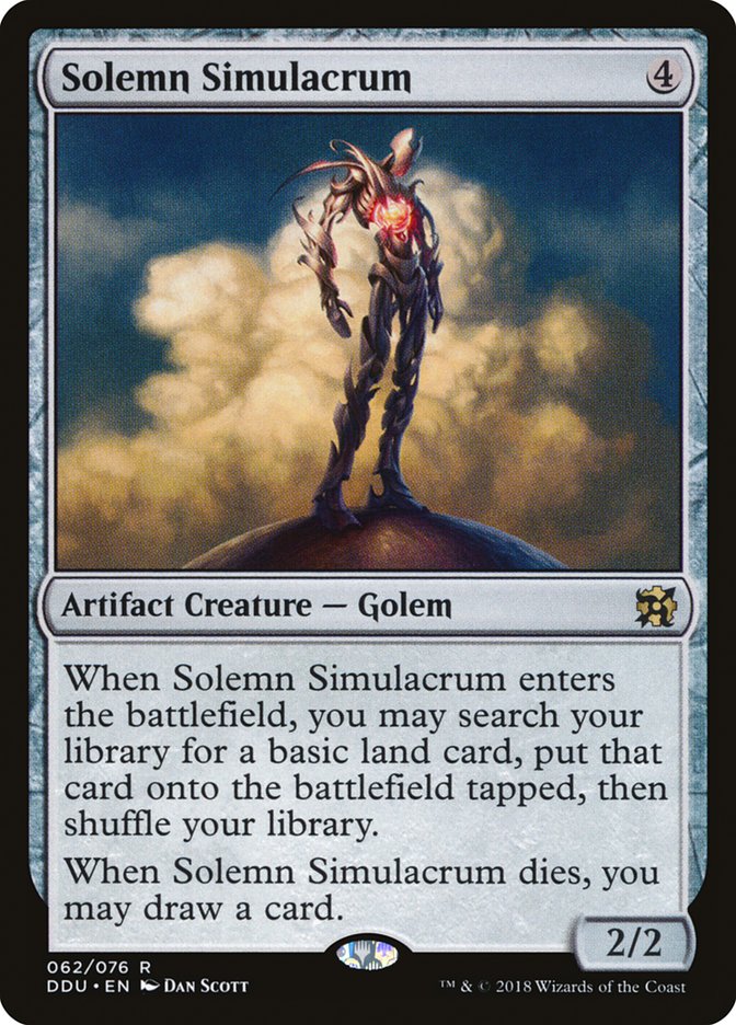 Solemn Simulacrum (62) [Duel Decks: Elves vs. Inventors] | Odin's Place