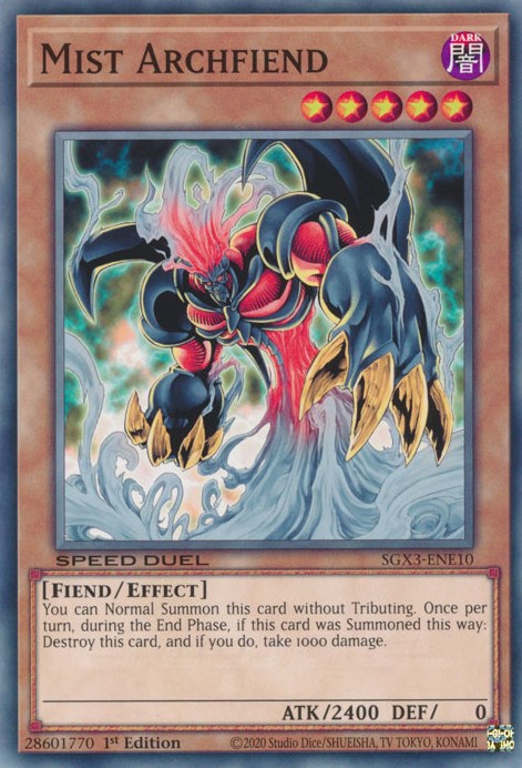 Mist Archfiend [SGX3-ENE10] Common | Odin's Place