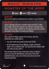 Monster of The Week (Magic Minigame) [Innistrad: Crimson Vow Minigame] | Odin's Place