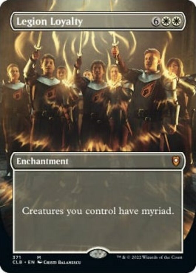 Legion Loyalty (Borderless Alternate Art) [Commander Legends: Battle for Baldur's Gate] | Odin's Place