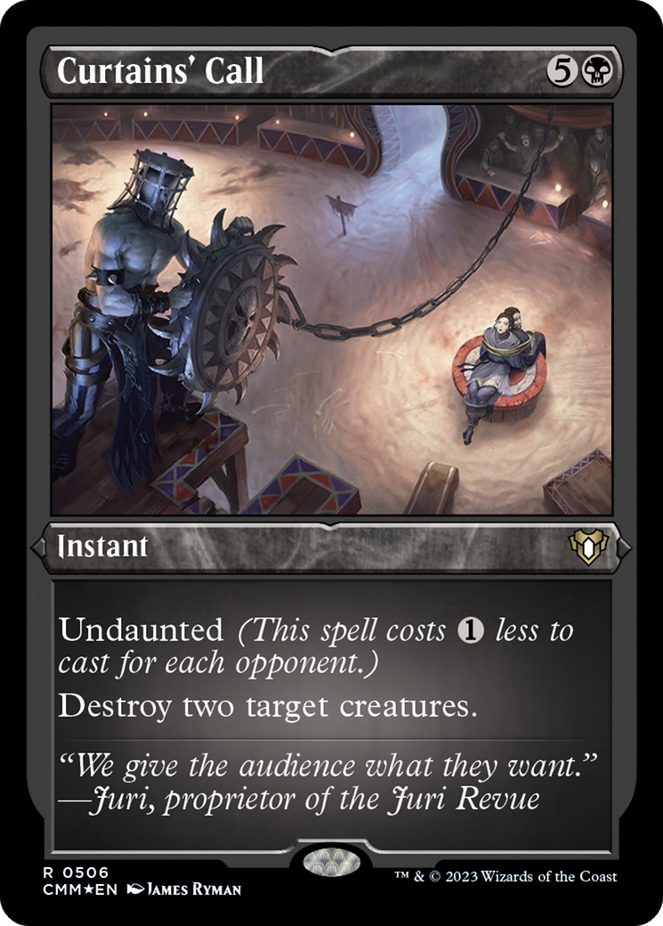 Curtains' Call (Foil Etched) [Commander Masters] | Odin's Place
