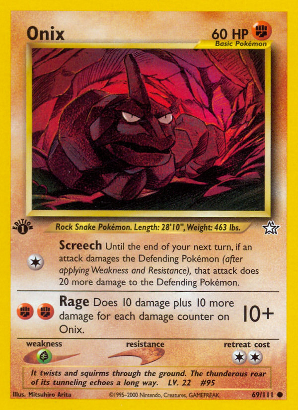 Onix (69/111) [Neo Genesis 1st Edition] | Odin's Place