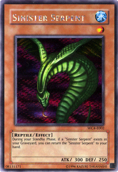 Sinister Serpent [WC4-E002] Prismatic Secret Rare | Odin's Place