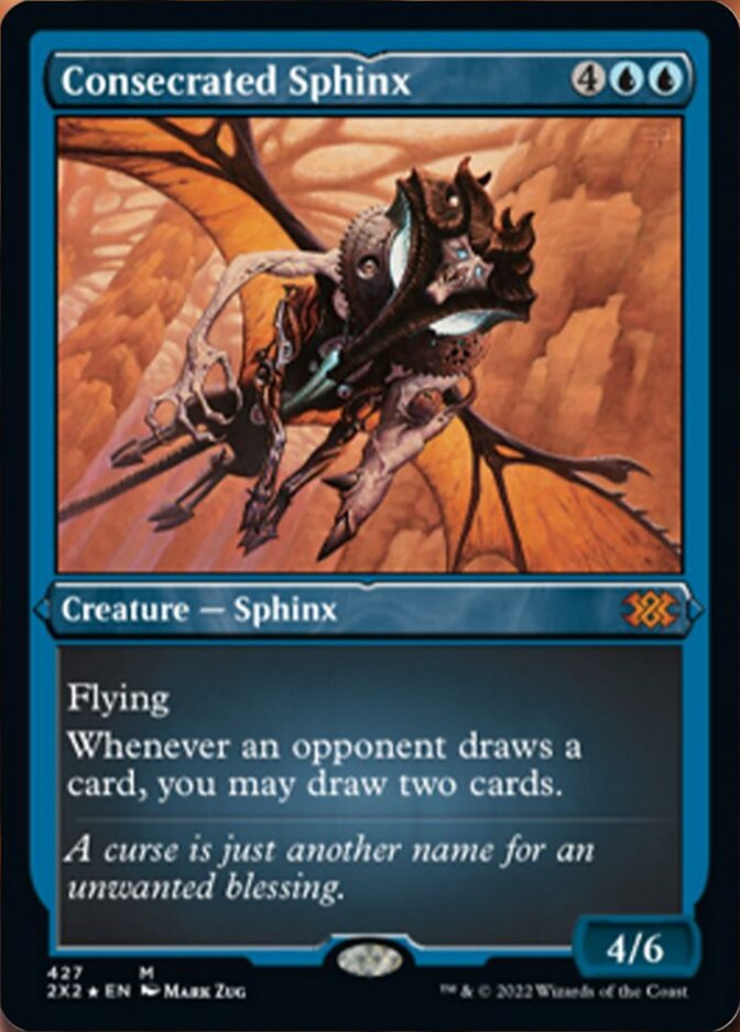 Consecrated Sphinx (Foil Etched) [Double Masters 2022] | Odin's Place