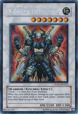 X-Saber Urbellum [HA01-EN025] Secret Rare | Odin's Place