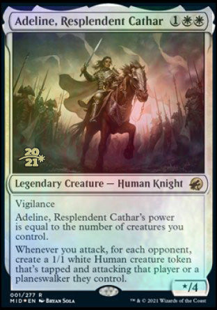 Adeline, Resplendent Cathar [Innistrad: Midnight Hunt Prerelease Promos] | Odin's Place