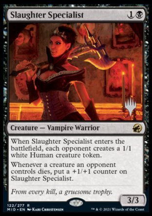 Slaughter Specialist (Promo Pack) [Innistrad: Midnight Hunt Promos] | Odin's Place