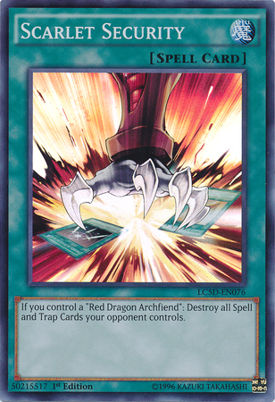 Scarlet Security [LC5D-EN076] Super Rare | Odin's Place