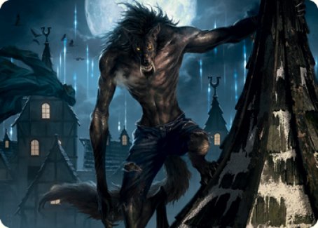 Stalking Predator Art Card [Innistrad: Midnight Hunt Art Series] | Odin's Place
