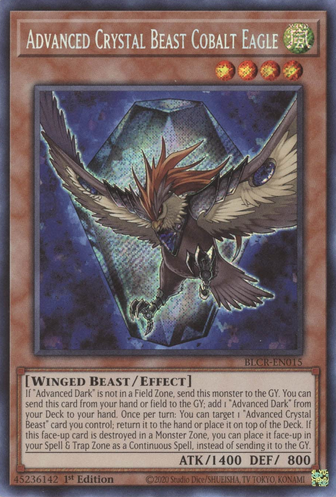 Advanced Crystal Beast Cobalt Eagle [BLCR-EN015] Secret Rare | Odin's Place