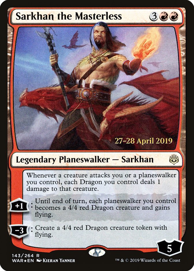 Sarkhan the Masterless (143) [War of the Spark Prerelease Promos] | Odin's Place