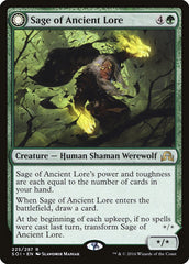 Sage of Ancient Lore // Werewolf of Ancient Hunger [Shadows over Innistrad] | Odin's Place
