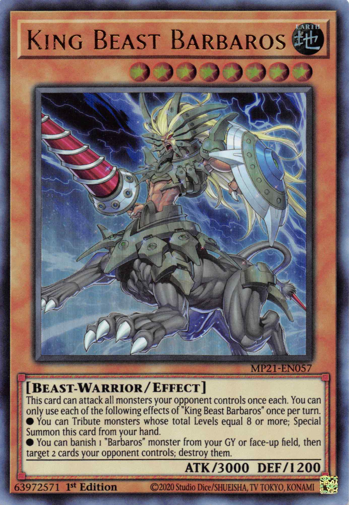 King Beast Barbaros [MP21-EN057] Ultra Rare | Odin's Place