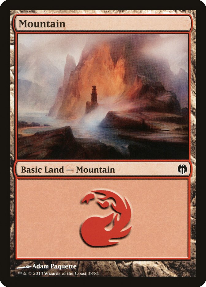 Mountain (38) [Duel Decks: Heroes vs. Monsters] | Odin's Place