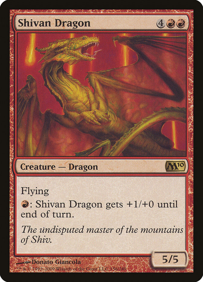 Shivan Dragon (156) [Magic 2010] | Odin's Place