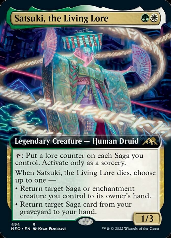 Satsuki, the Living Lore (Extended Art) [Kamigawa: Neon Dynasty] | Odin's Place