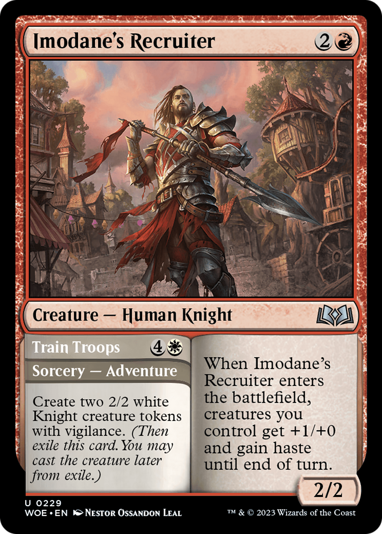 Imodane's Recruiter // Train Troops [Wilds of Eldraine] | Odin's Place
