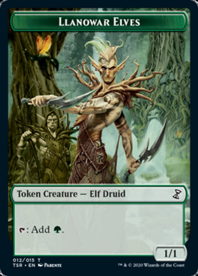 Llanowar Elves Token [Time Spiral Remastered Tokens] | Odin's Place