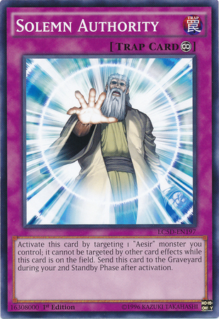 Solemn Authority [LC5D-EN197] Common | Odin's Place