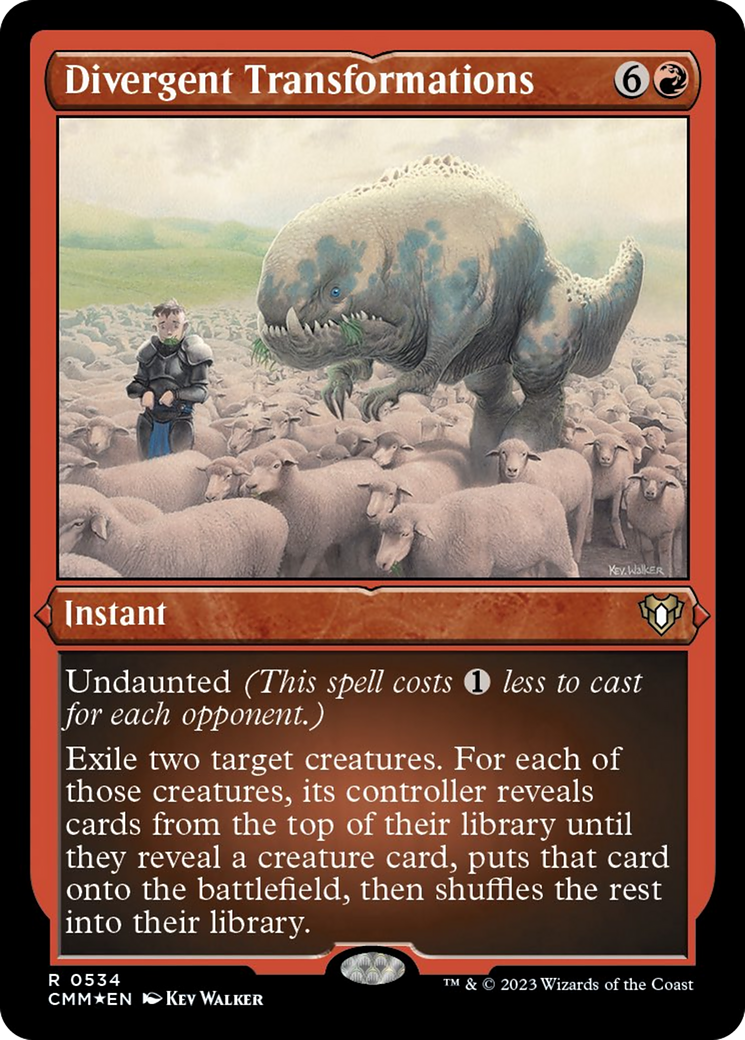 Divergent Transformations (Foil Etched) [Commander Masters] | Odin's Place
