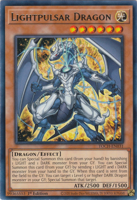 Lightpulsar Dragon [TOCH-EN031] Rare | Odin's Place