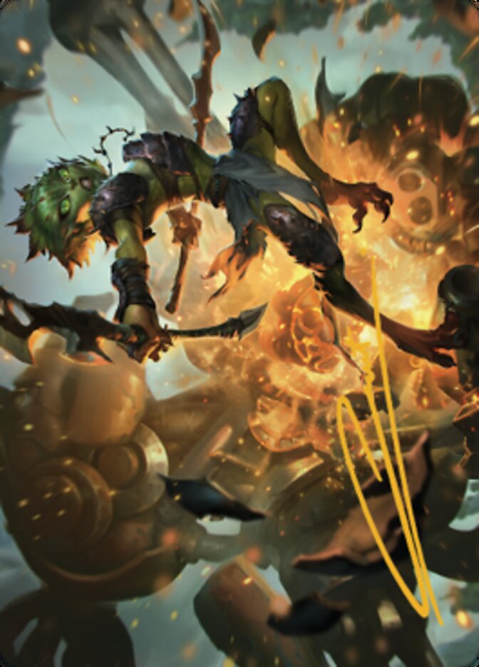 Argothian Sprite Art Card (Gold-Stamped Signature) [The Brothers' War Art Series] | Odin's Place