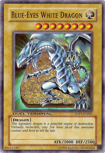 Blue-Eyes White Dragon [DTP1-EN001] Super Rare | Odin's Place