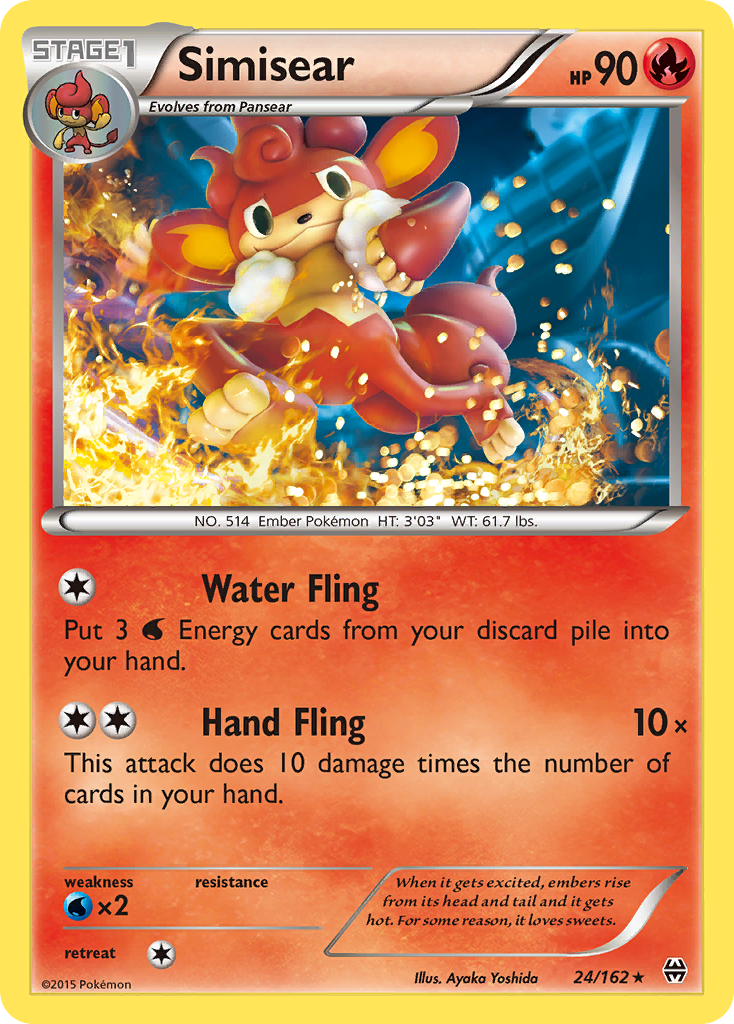 Simisear (24/162) [XY: BREAKthrough] | Odin's Place