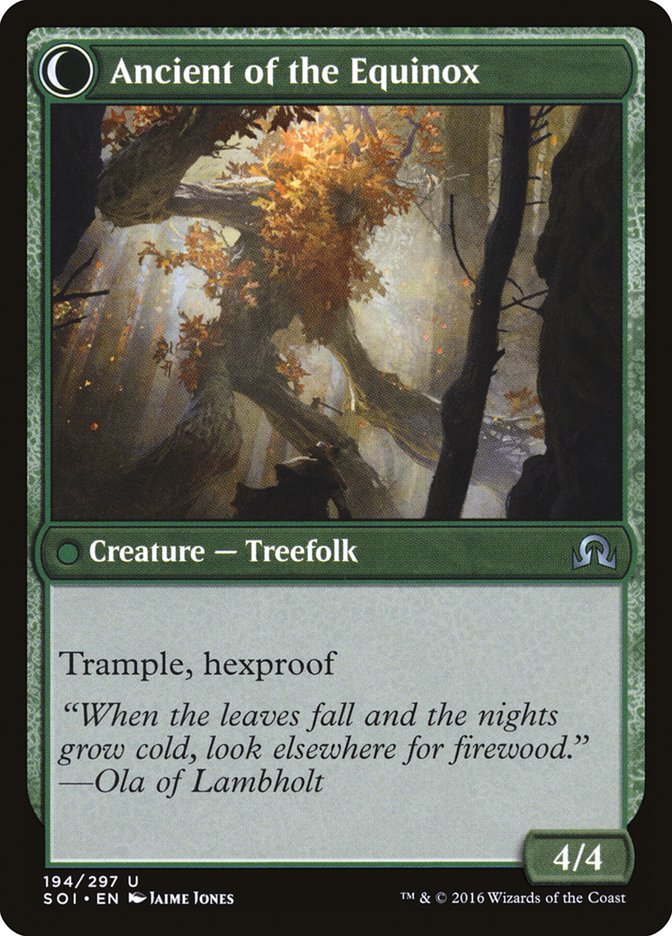 Autumnal Gloom // Ancient of the Equinox [Shadows over Innistrad] | Odin's Place