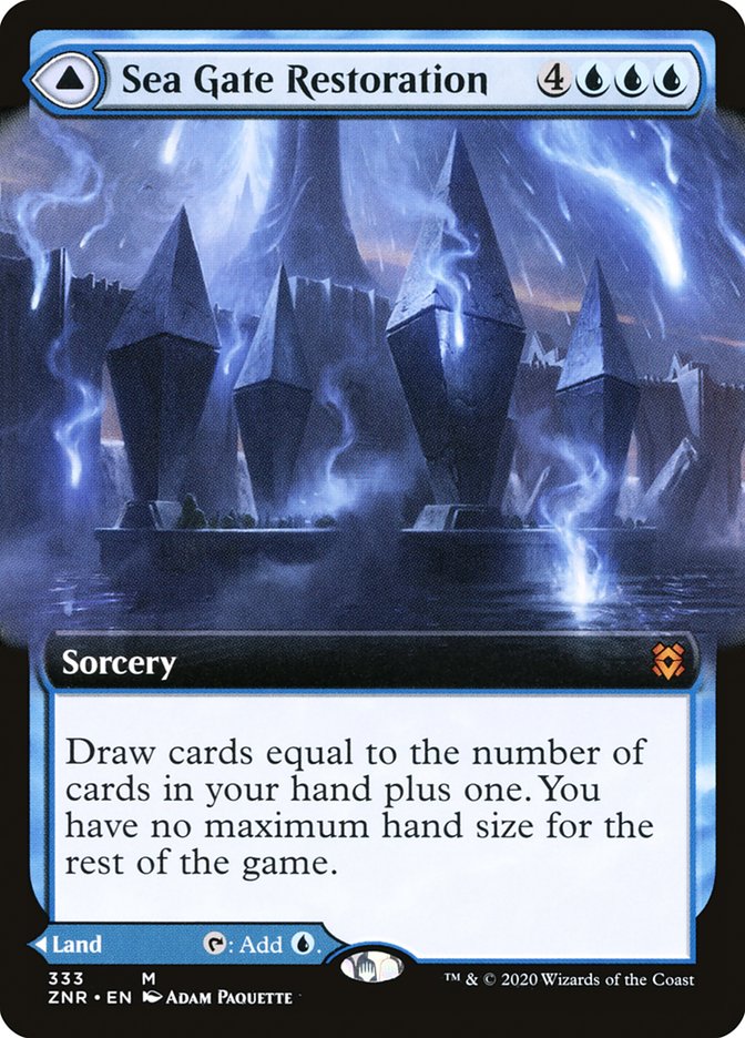 Sea Gate Restoration // Sea Gate, Reborn (Extended Art) [Zendikar Rising] | Odin's Place