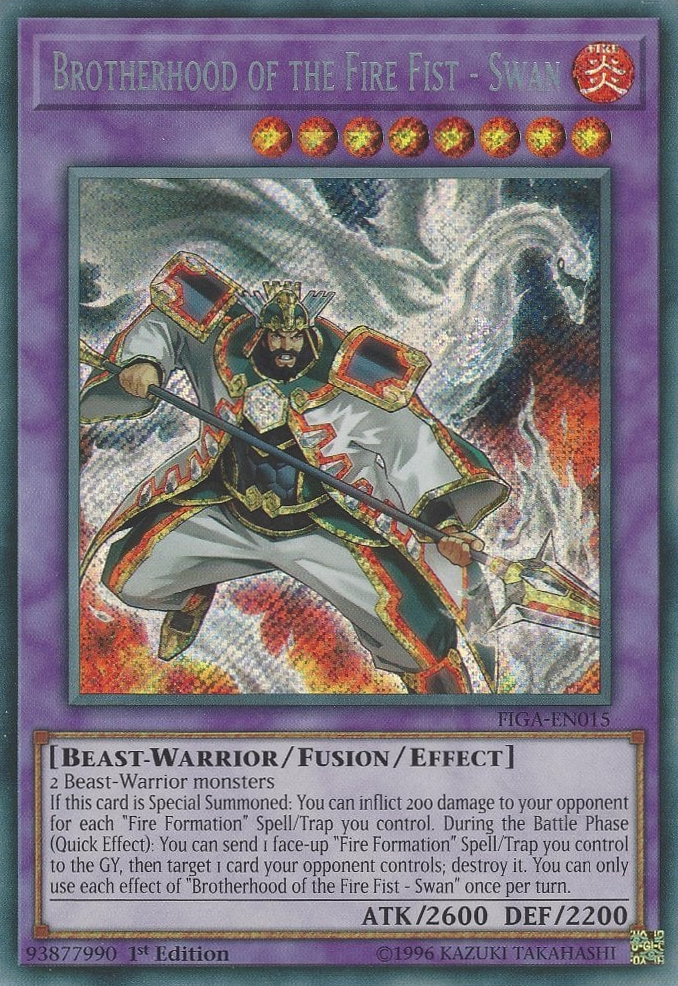 Brotherhood of the Fire Fist - Swan [FIGA-EN015] Secret Rare | Odin's Place