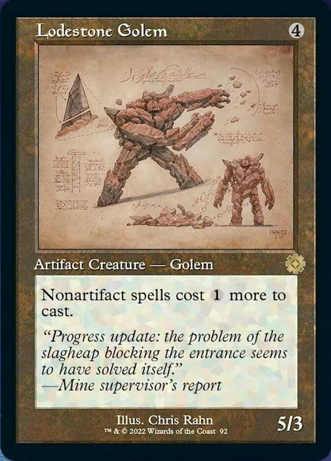 Lodestone Golem (Retro Schematic) [The Brothers' War Retro Artifacts] | Odin's Place