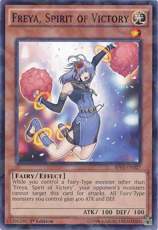 Freya, Spirit of Victory [BP03-EN027] Shatterfoil Rare | Odin's Place