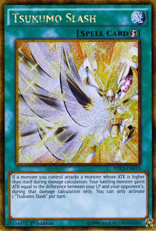 Tsukumo Slash [PGL3-EN013] Gold Secret Rare | Odin's Place
