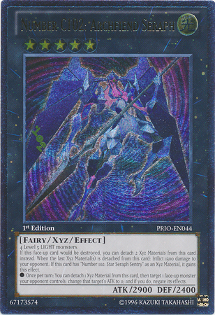 Number C102: Archfiend Seraph [PRIO-EN044] Ultimate Rare | Odin's Place