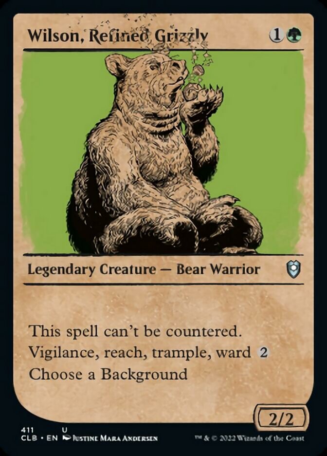 Wilson, Refined Grizzly (Showcase) [Commander Legends: Battle for Baldur's Gate] | Odin's Place