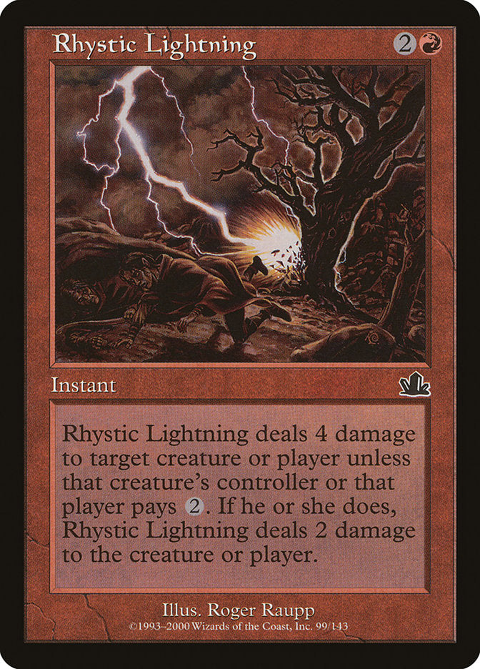 Rhystic Lightning (99) [Prophecy] | Odin's Place