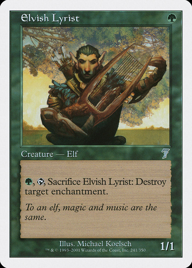 Elvish Lyrist (241) [Seventh Edition] | Odin's Place