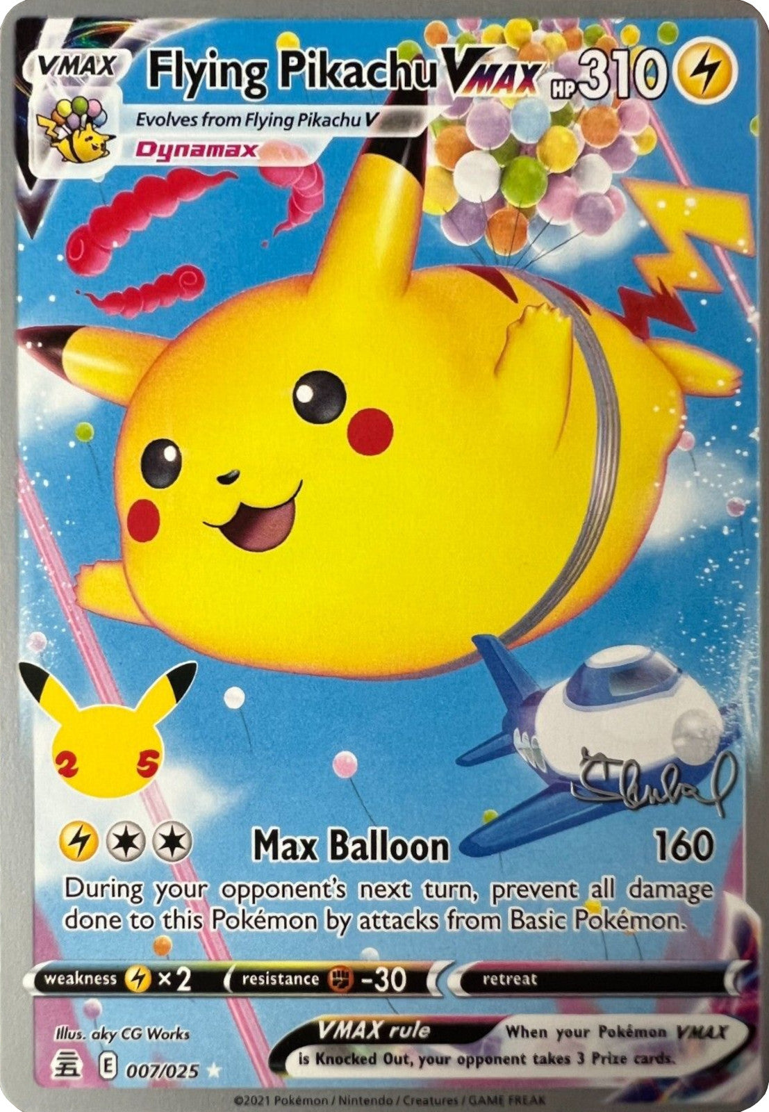 Flying Pikachu VMAX (007/025) (ADP - Ondrej Skubal) [World Championships 2022] | Odin's Place