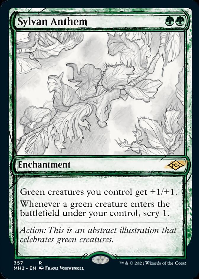 Sylvan Anthem (Sketch) [Modern Horizons 2] | Odin's Place