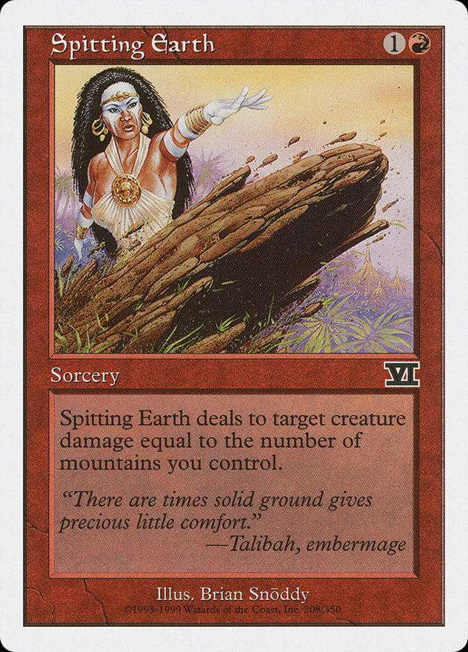 Spitting Earth (208) [Classic Sixth Edition] | Odin's Place