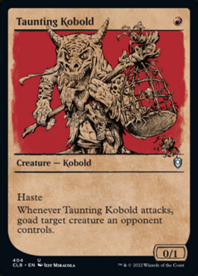 Taunting Kobold (Showcase) [Commander Legends: Battle for Baldur's Gate] | Odin's Place