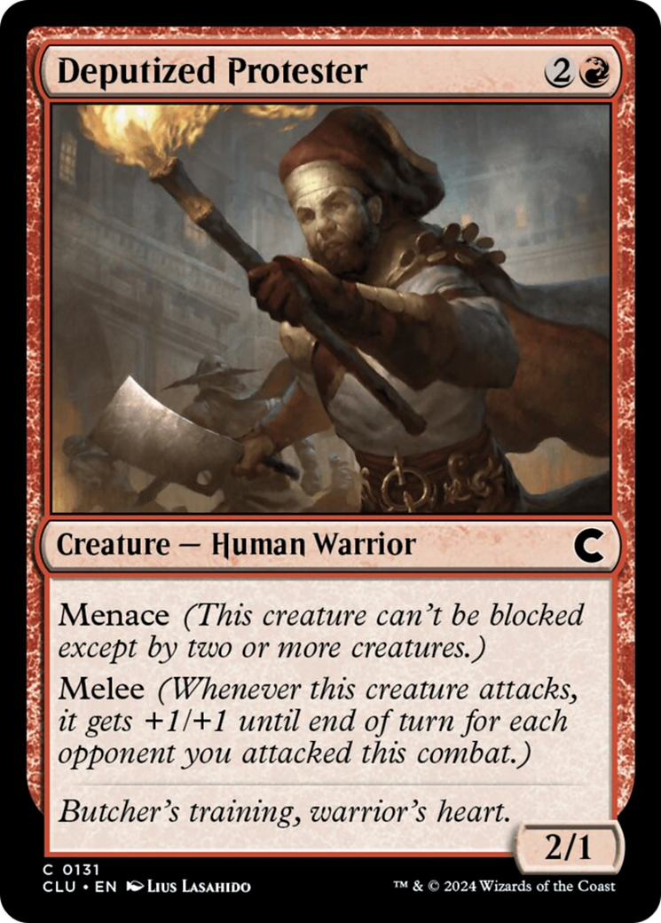 Deputized Protester [Ravnica: Clue Edition] | Odin's Place