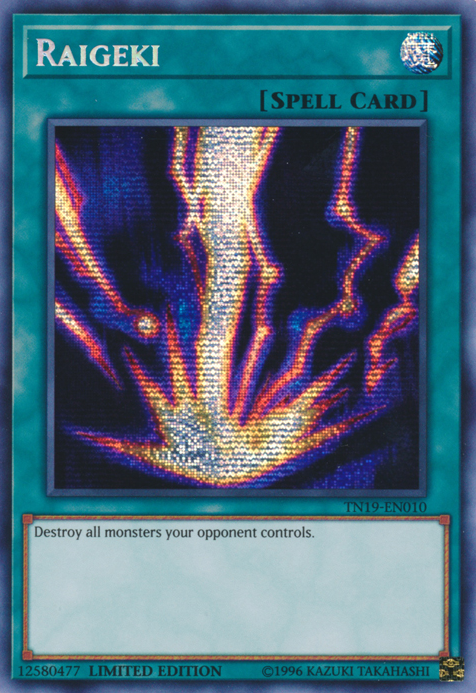 Raigeki [TN19-EN010] Prismatic Secret Rare | Odin's Place